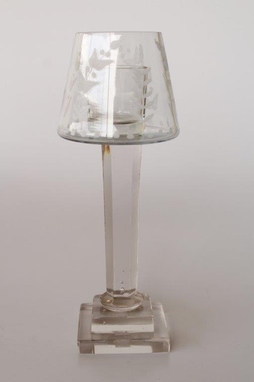 2 Piece Glass Candle Holder